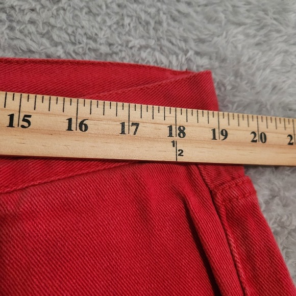 Southpole Jeans Mens 38X30 (Actual 38x28) Red Straight Cotton Y2K Flawed - Picture 7 of 14
